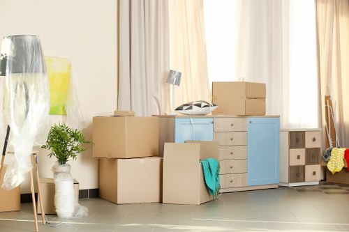 Commercial moving team planning a business relocation in St Johns Wood