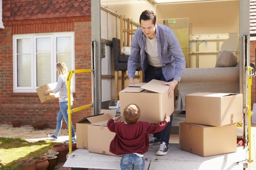 Professional movers handling a careful relocation in St Johns Wood