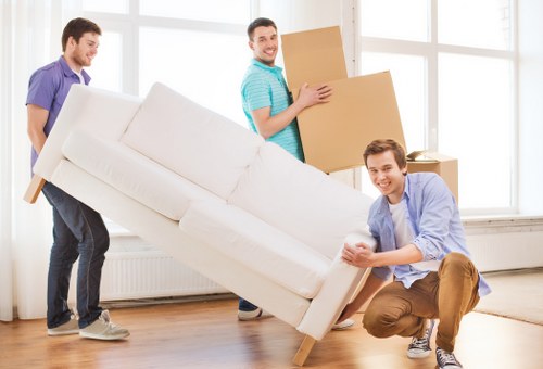 Careful lifting and moving support for apartment access in St Johns Wood