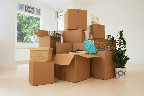 Moving day packing support in a St Johns Wood apartment
